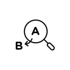 Replace icon Flat art illustration in outline