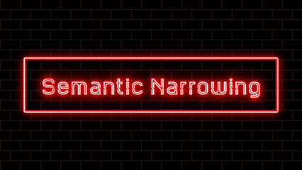 Semantic Narrowing のネオン文字