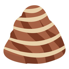 Chocolate Illustration in Trendy Cartoon Design. World Chocolate Day Celebration. Isolated Vector
