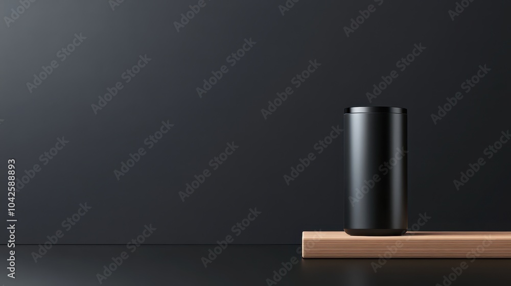 Poster dark black background with a matte finish, perfect for product display or text overlays.