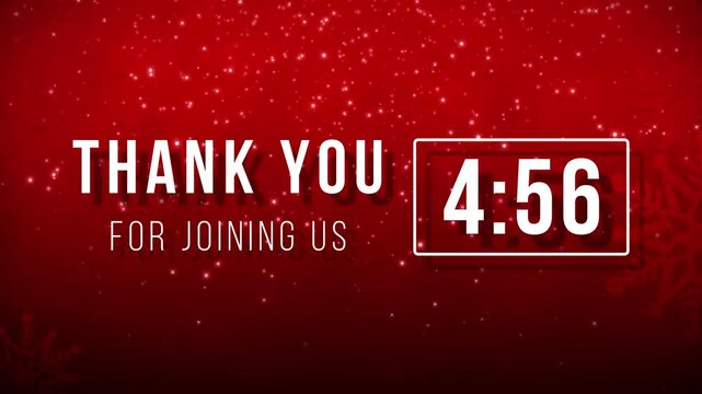 Thank You Christmas Countdown 5 minutes