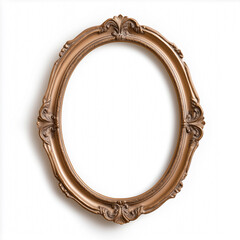 Ornate Antique Frame with Intricate Carved in Golden Tones for Wall Decor
