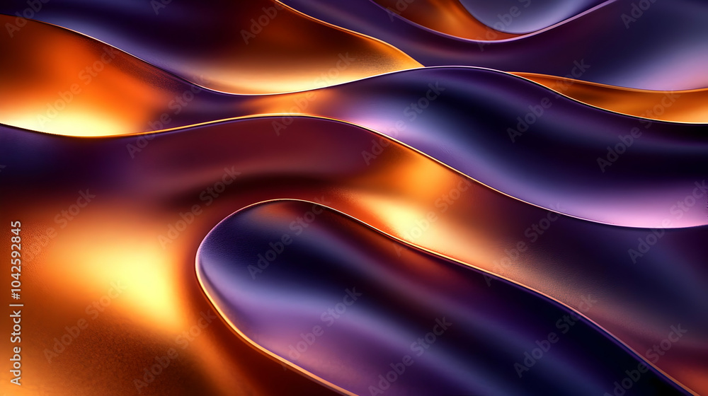 Poster abstract waves of vibrant colors creating a fluid, dynamic texture.