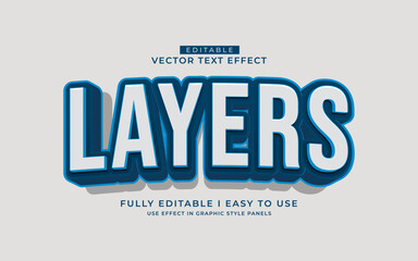 3d editable layers text effect graphic style template
