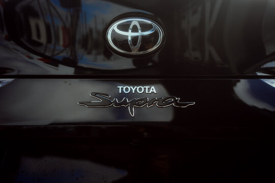 2022 Black Toyota Supra MK5. Montevideo, Uruguay