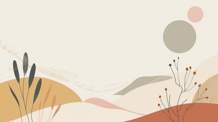 Abstract Landscape with Minimalist Design