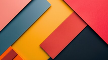 Colorful Abstract Blocks with Intersecting Lines