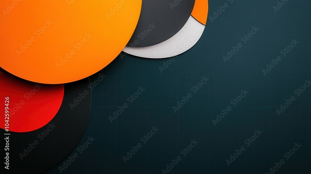 Poster clean and minimal graphic design with sleek lines
