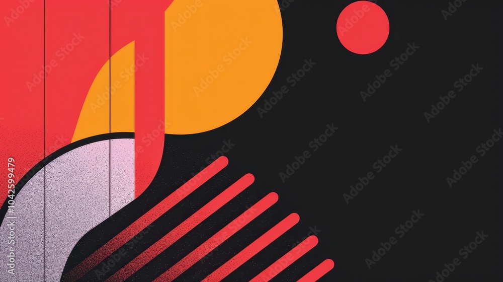 Poster clean and minimal graphic design with sleek lines