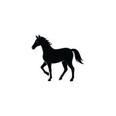 silhouette of a horse