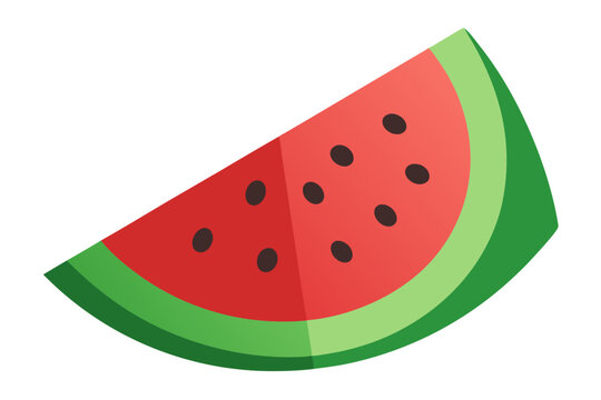 recommend clip art: Watermelon Slice vector | isolated vector silhouette illustration on white background