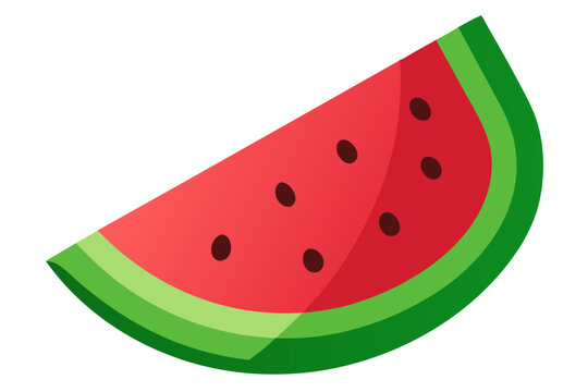 watermelon slice red green fruit food clip art preview