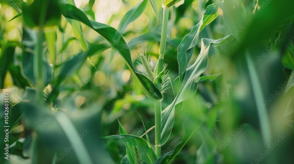 Poster Cornfield closeup