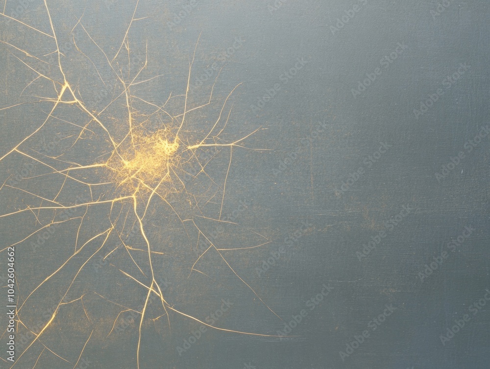 Poster abstract digital fragmentation modern art depicting technology disconnect with fractured lines