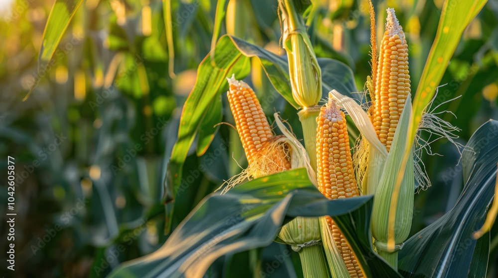 Wall mural Close-up of Corn Ears