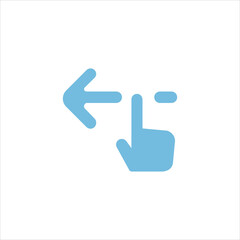 Swipe left icon vector logo art illustration-01.eps