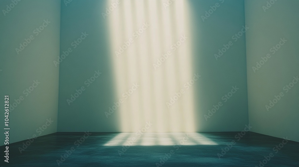 Poster Minimalist Velvet Surface with Soft Light Beams Creating a Serene Atmosphere