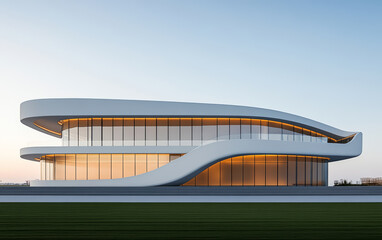  Minimalist modern architecture and spatial structure
