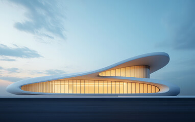  Minimalist modern architecture and spatial structure
