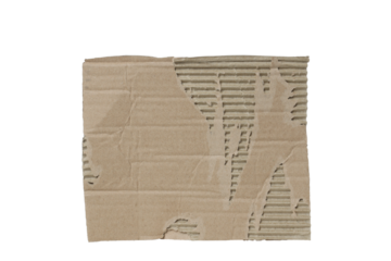 PNG, Cardboard, recycle concept, isolated on white background