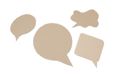 PNG, Cardboard, recycle concept, isolated on white background