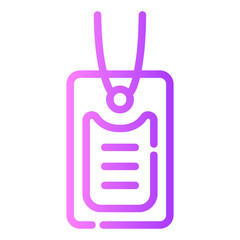 Obraz premium dog tag Gradient icon