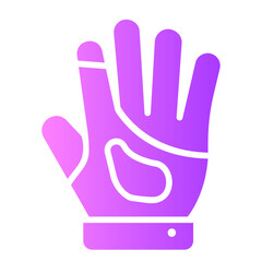 Obraz premium gloves Gradient icon
