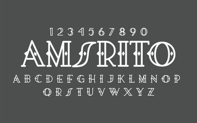 Modern vector Font Alphabet, Uppercase and number Typography urban style illustration for fashion, sport, technology, digital, music, movie, logo design,