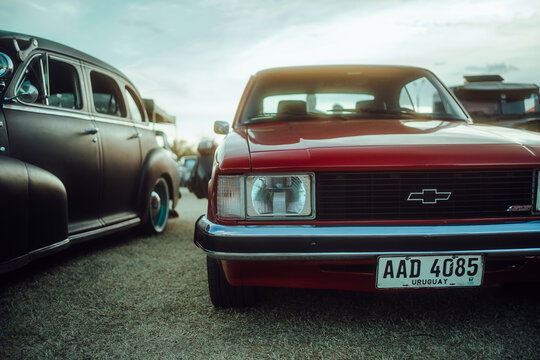 Red Chevrolet Opala 4.1. Montevideo, Uruguay 2024