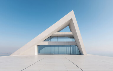 Obraz premium Minimalist modern architecture and spatial structure