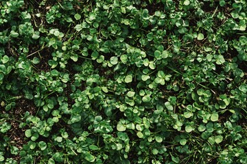 Fototapeta premium Lush Green Foliage Texture: Close-Up of Vibrant Leaves