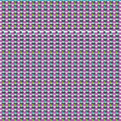 The dense surface consists of colored dots of gray-crimson and black colors.