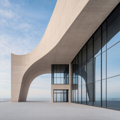 Minimalist modern art building space structure
