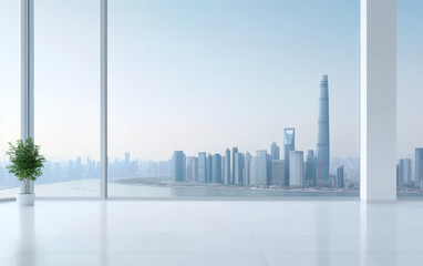 Architectural landscape of modern urban skyline