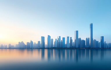 Architectural landscape of modern urban skyline
