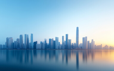 Architectural landscape of modern urban skyline