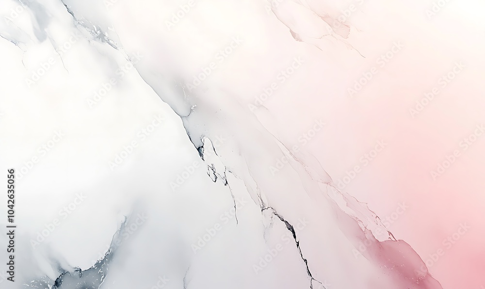 Poster A soft abstract design featuring gentle hues of pink and gray, creating a tranquil and artistic atmosphere.