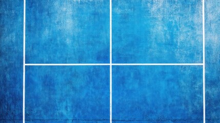 Fototapeta premium A textured blue wall divided into four sections by white lines.