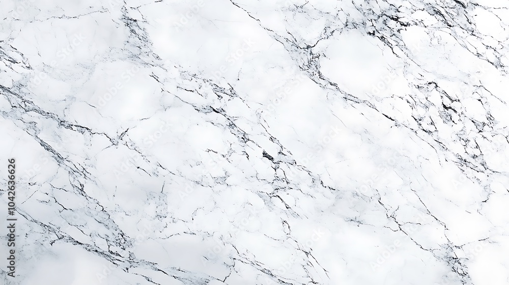 Poster a close-up of white marble with subtle gray veins, showcasing its smooth texture and natural eleganc