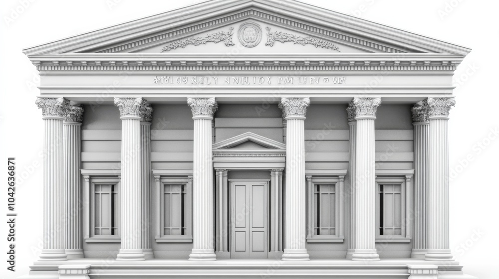 Poster elegant structure with clean lines and soft light