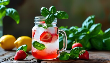 Refreshing strawberry basil lemonade a vibrant summer drink recipe perfect for hot days with fresh ingredients and inviting flavors