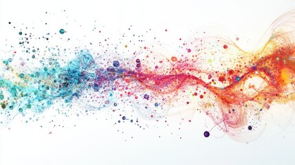 futuristic representation of a quantum financial system featuring interconnected digital nodes and flowing data streams