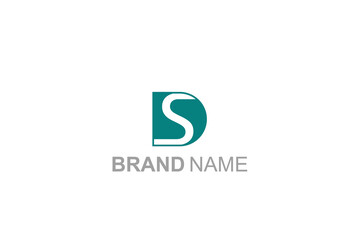 Modern Sd or ds logo template