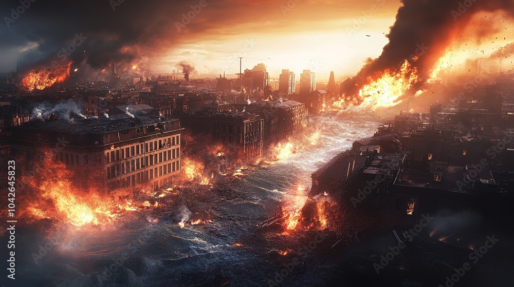 Poster visualization of energy-efficient disaster recovery solutions.