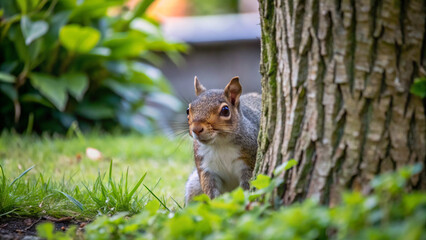 squirrel in the park. squirrel, animal, nature, rodent, mammal, cute, wildlife, grass, park, grey, tail, tree, fur, wild, gray, forest, eating, nut, green, standing, furry, fluffy, brown, outdoors