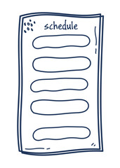 Daily Planner Lineart