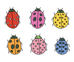 Ladybug illustration , element vector file