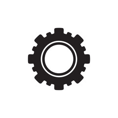 Black setting icon design