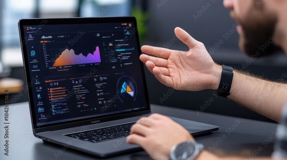Poster exploring data insights a detailed look at interactive dashboards and analytics in business performa