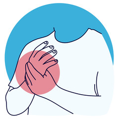 Hand and Leg Pain Illustration with Flat Design. Isolated Vector Graphic.